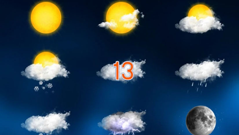 13 ივლისის ამინდის პროგნოზი