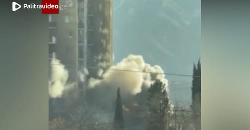 კადრები სამგორის რაიონიდან, სადაც ხანძარი გაჩნდა (ვიდეო)